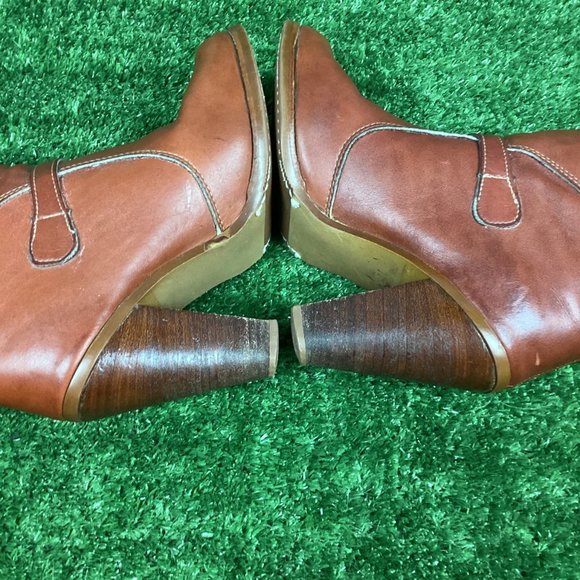 Vintage Zodiac Heeled Leather Boots 7.5 w/box - Picture 14 of 16